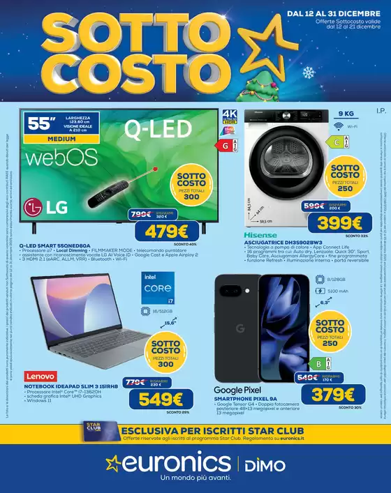 Volantino Euronics a Nosate | SottoCosto Natale | 2025-12-12T00:00:00.000Z - 2025-12-21T00:00:00.000Z
