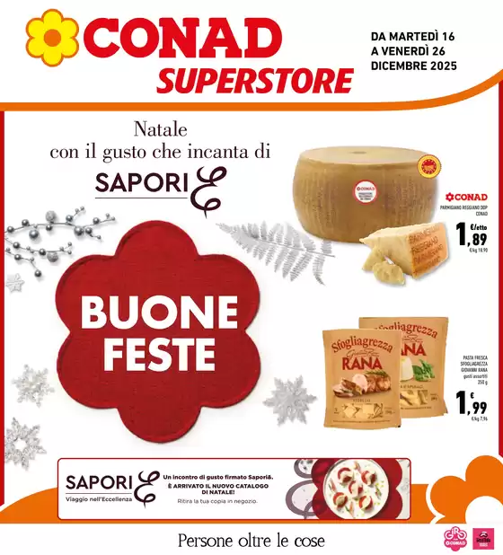 Volantino Conad Superstore | BUONE FESTE | 2025-12-16T00:00:00.000Z - 2025-12-26T00:00:00.000Z