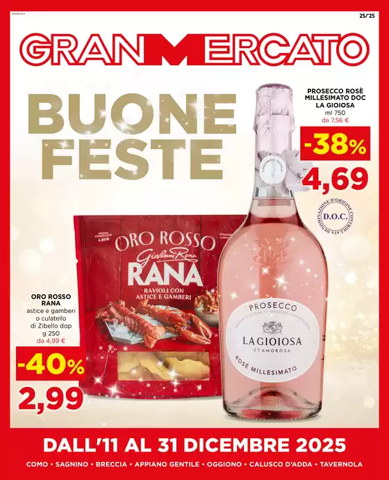 Volantino Gran Mercato | Buone feste | 2025-12-11T00:00:00.000Z - 2025-12-31T00:00:00.000Z