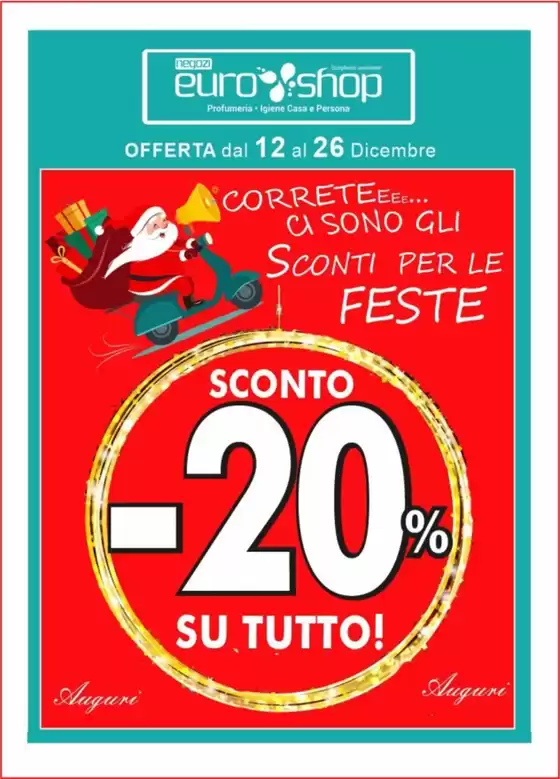 Volantino Euro Shop | Sconto - 20% su tutto! | 2025-12-12T00:00:00.000Z - 2025-12-26T00:00:00.000Z