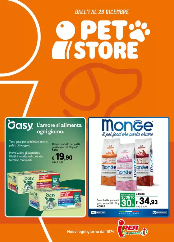 Volantino Iper La grande i a Ragusa | i Pet store | 2025-12-01T00:00:00.000Z - 2025-12-28T00:00:00.000Z