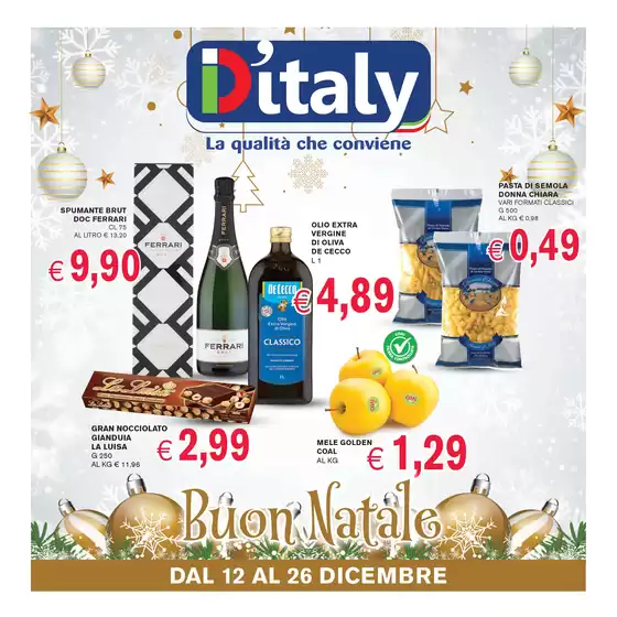 Volantino D'Italy a Aquino | La qualità che conviene | 2025-12-12T00:00:00.000Z - 2025-12-26T00:00:00.000Z