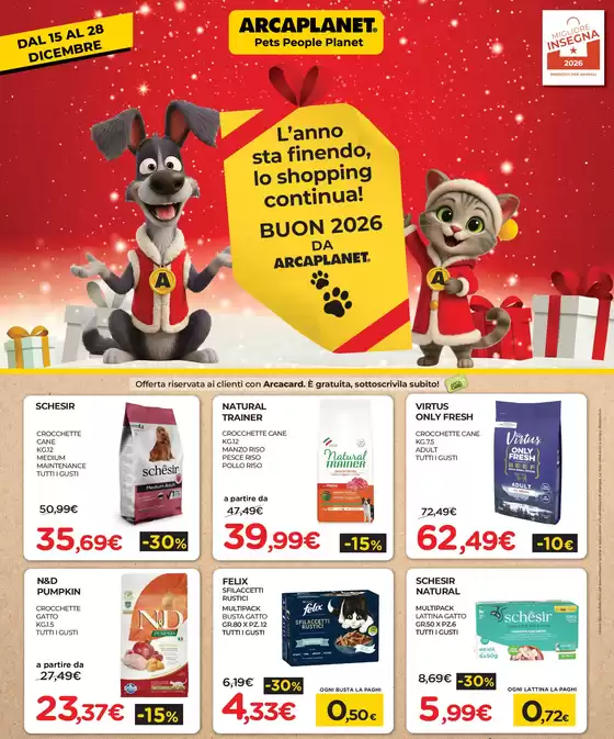 Volantino Arcaplanet | Natale è nell'aria! | 2025-12-15T00:00:00.000Z - 2025-12-21T00:00:00.000Z