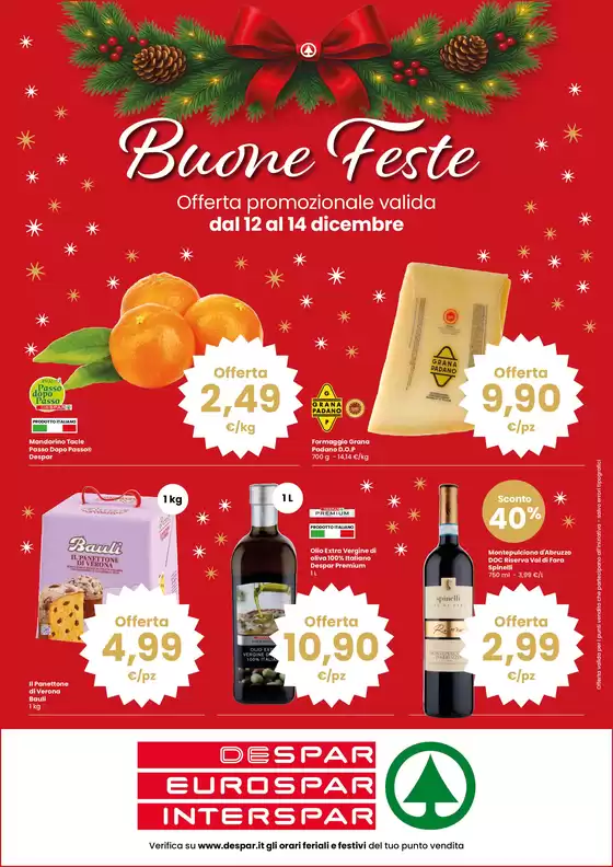 Volantino Interspar | Buone Natale | 2025-12-12T00:00:00.000Z - 2025-12-14T00:00:00.000Z