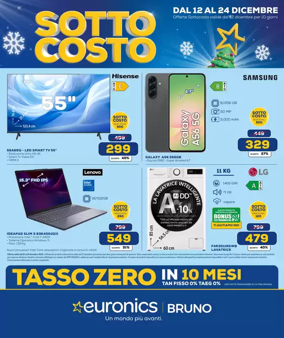 Volantino Euronics a Azzano Decimo | SottoCosto! | 2025-12-12T00:00:00.000Z - 2025-12-24T00:00:00.000Z