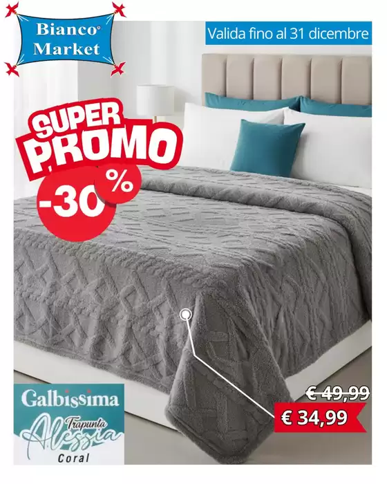 Volantino Bianco Market a Reggio Calabria | Super promo -30% | 2025-12-12T00:00:00.000Z - 2025-12-31T00:00:00.000Z