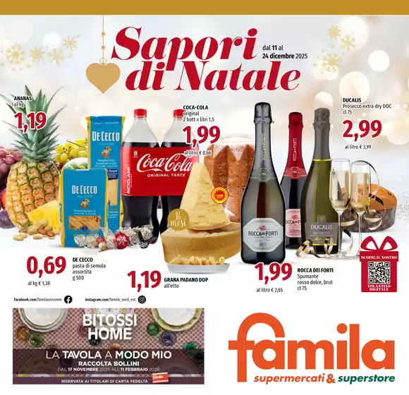 Volantino Famila Superstore a Attigliano | Sapori di Natale | 2025-12-12T00:00:00.000Z - 2025-12-24T00:00:00.000Z