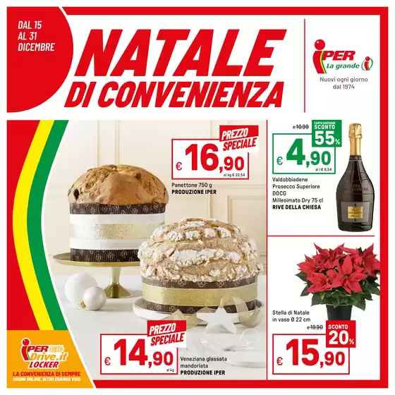 Volantino Iper La grande i a Monza | Natale di convenienza | 2025-12-15T00:00:00.000Z - 2025-12-31T00:00:00.000Z