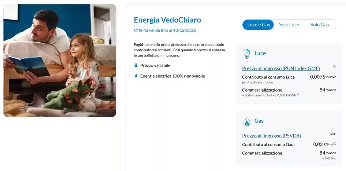Volantino Engie a Bologna | Energia vedochiaro | 2025-12-12T00:00:00.000Z - 2025-12-18T00:00:00.000Z