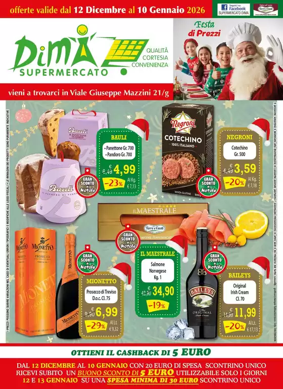 Volantino Supermercato Dima | Offerte valide dal 12 dicembre al 10 gennaio | 2025-12-12T00:00:00.000Z - 2026-01-10T00:00:00.000Z