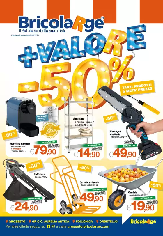 Volantino BricolaRge a Rovigo | Valore -50% | 2025-12-12T00:00:00.000Z - 2025-12-18T00:00:00.000Z