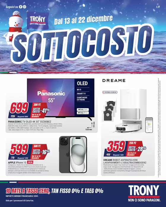 Volantino Trony a Morrovalle | Sottocosto | 2025-12-13T00:00:00.000Z - 2025-12-22T00:00:00.000Z