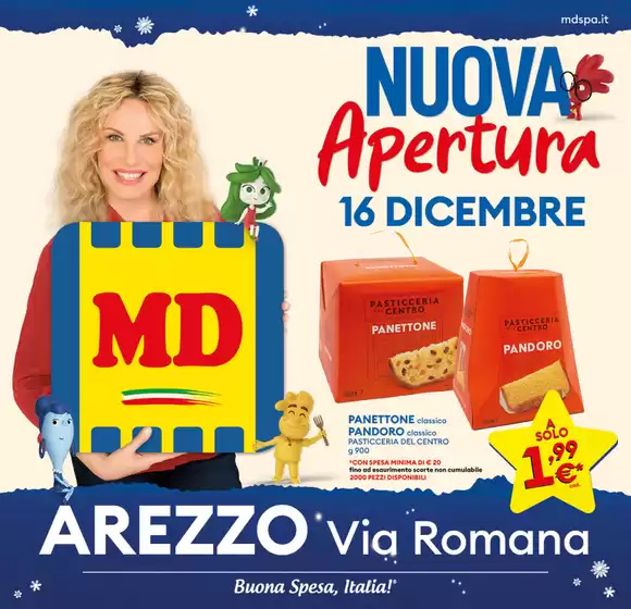 Volantino MD a Bari | Apertura Arezzo | 2025-12-16T00:00:00.000Z - 2025-12-31T00:00:00.000Z
