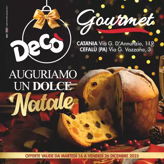 Volantino Decò a Benevento | Auguriamo un dolce Natale | 2025-12-16T00:00:00.000Z - 2025-12-26T00:00:00.000Z