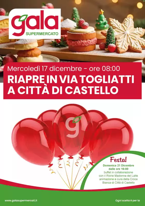 Volantino Gala a Benevento | Grande riapertura | 2025-12-17T00:00:00.000Z - 2025-12-31T00:00:00.000Z