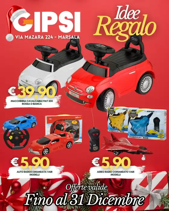 Volantino Gipsi a Sesto al Reghena | Idee Regalo | 2025-12-15T00:00:00.000Z - 2025-12-31T00:00:00.000Z