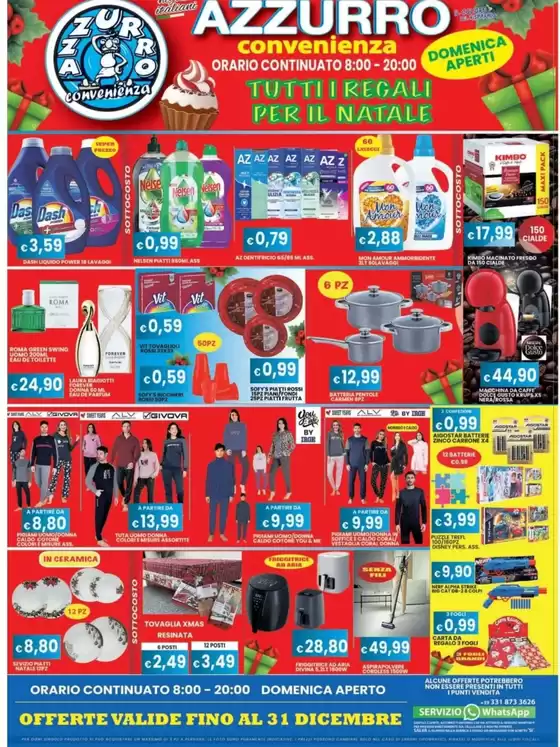 Volantino Azzurro Convenienza a Sesto al Reghena | Tutti i regali per il natale | 2025-12-15T00:00:00.000Z - 2025-12-31T00:00:00.000Z