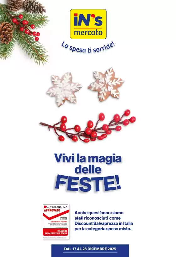 Volantino IN'S a Portogruaro | Vivi la magia delle feste! | 2025-12-17T00:00:00.000Z - 2025-12-28T00:00:00.000Z