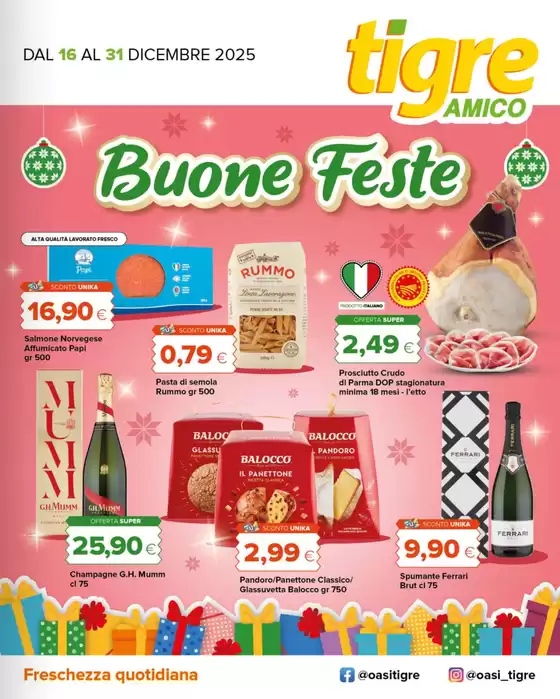 Volantino Tigre Amico | Buone feste | 2025-12-16T00:00:00.000Z - 2025-12-31T00:00:00.000Z
