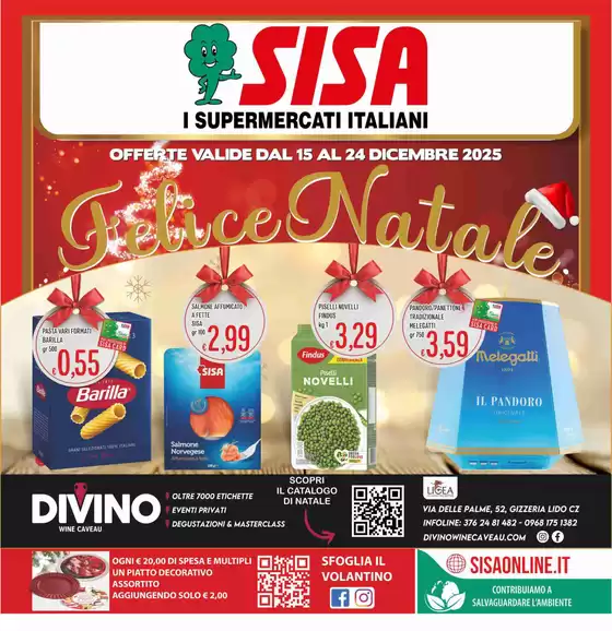 Volantino Sisa a Vibo Valentia | Felice natale | 2025-12-15T00:00:00.000Z - 2025-12-24T00:00:00.000Z