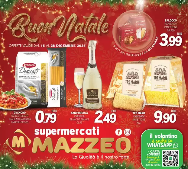 Volantino Mazzeo Supermercati | Buon Natale | 2025-12-16T00:00:00.000Z - 2025-12-28T00:00:00.000Z