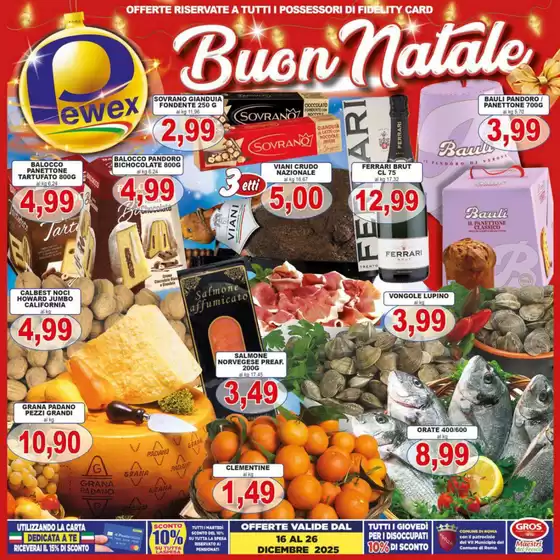 Volantino Pewex | Buon natale | 2025-12-16T00:00:00.000Z - 2025-12-26T00:00:00.000Z