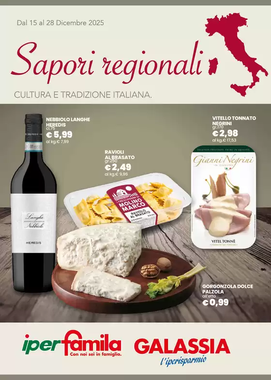 Volantino Iperfamila | Sapori Regionali  | 2025-12-16T00:00:00.000Z - 2025-12-28T00:00:00.000Z