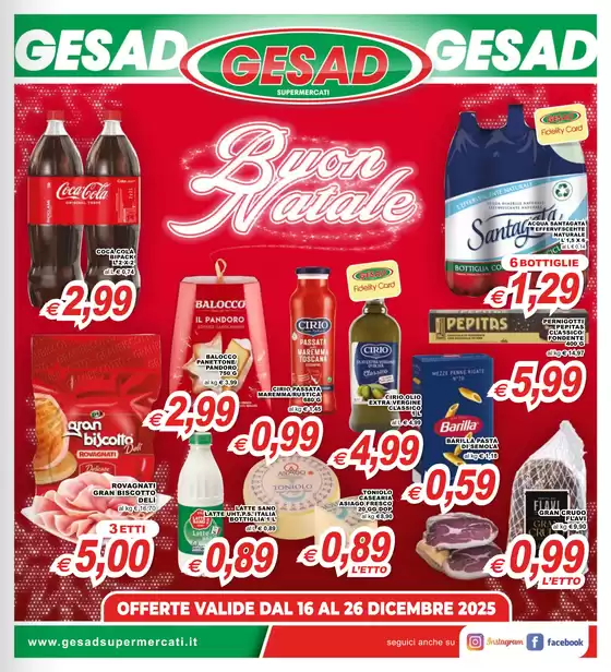 Volantino Gesad Supermercati | Buon Natale | 2025-12-16T00:00:00.000Z - 2025-12-26T00:00:00.000Z