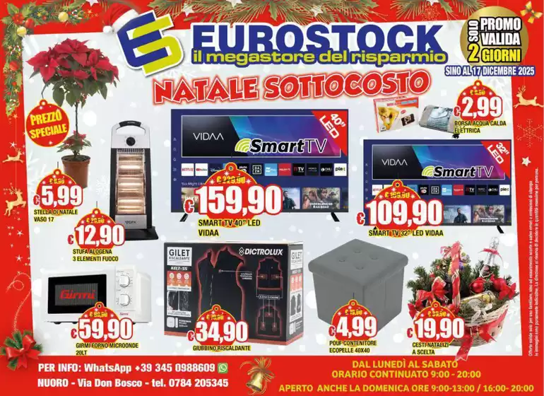 Volantino Eurostock a Cassolnovo | Sino al 17 dicembre 2025 | 2025-12-16T00:00:00.000Z - 2025-12-17T00:00:00.000Z