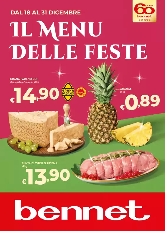 Volantino Bennet | Il Menu Delle Feste | 2025-12-18T00:00:00.000Z - 2025-12-31T00:00:00.000Z