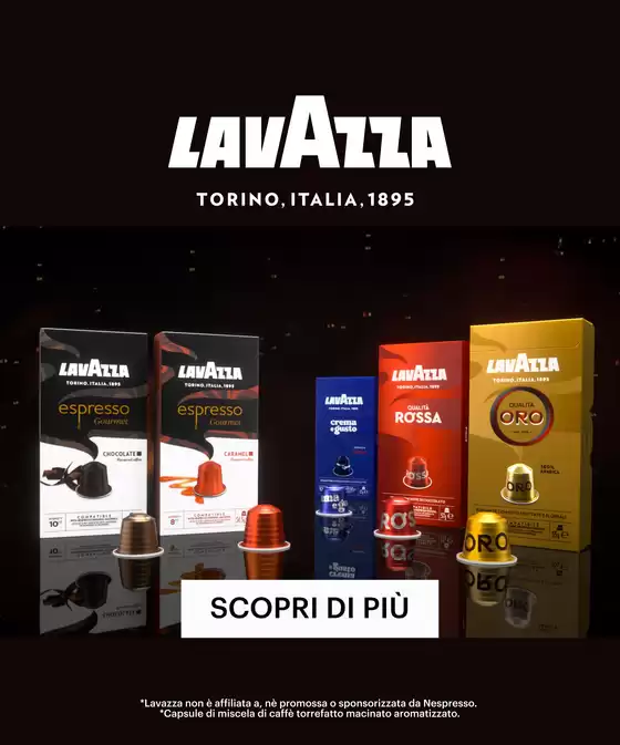 Volantino Lavazza a San Mauro Pascoli | Capsule Lavazza compatibili con macchine Nespresso* Original | 2025-12-18T00:00:00.000Z - 2025-12-31T00:00:00.000Z