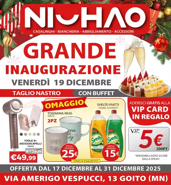 Volantino Ni Hao Market a Sant'Elpidio a Mare | Grande inagurazione | 2025-12-17T00:00:00.000Z - 2025-12-31T00:00:00.000Z