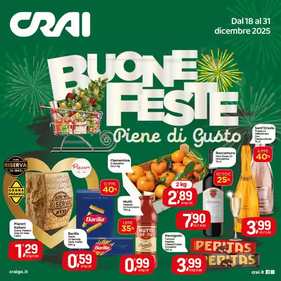 Volantino Crai a Vallecrosia | Buone feste | 2025-12-18T00:00:00.000Z - 2025-12-31T00:00:00.000Z