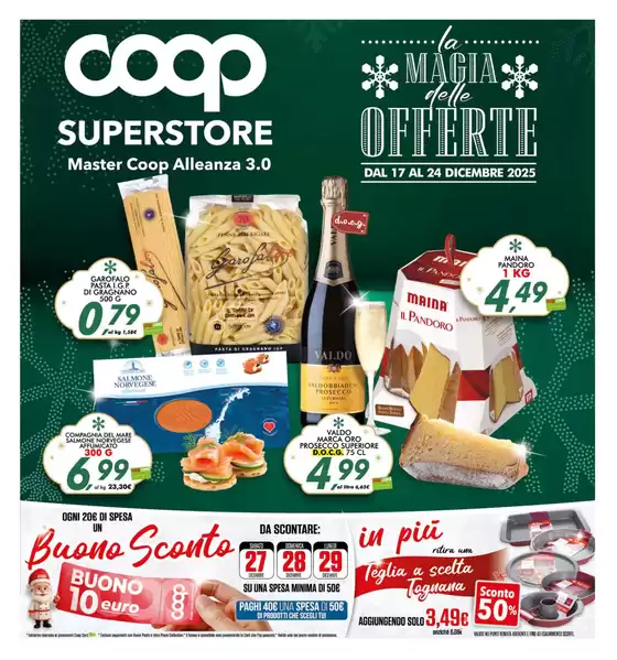 Volantino Superstore Coop a Chieri | Magia delle offerte | 2025-12-17T00:00:00.000Z - 2025-12-24T00:00:00.000Z