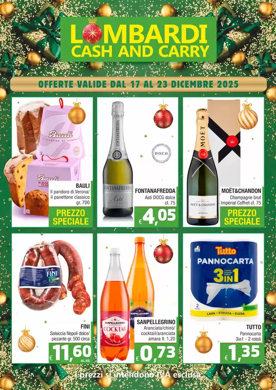 Volantino Lombardi Cash and Carry a Chieri | Prezzo speciale | 2025-12-17T00:00:00.000Z - 2025-12-23T00:00:00.000Z