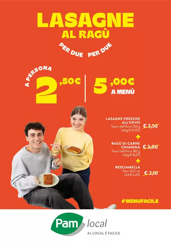 Volantino Pam Local a Chieri | Lasagne al ragù | 2025-12-17T00:00:00.000Z - 2025-12-31T00:00:00.000Z