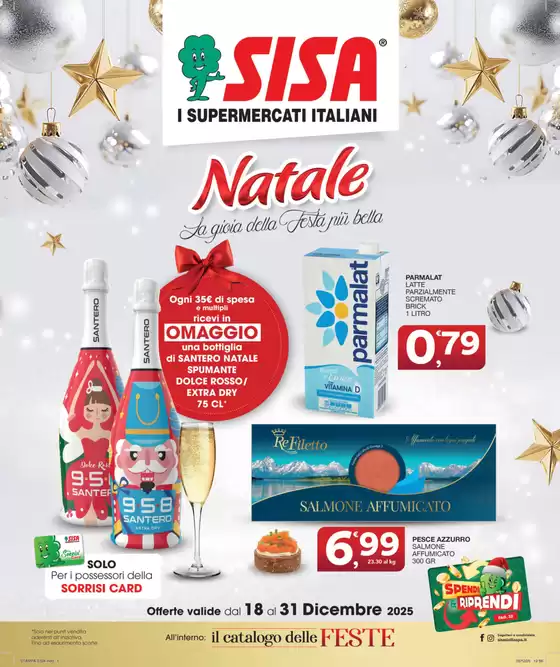 Volantino Sisa | Natale la gioia della festa piu bella | 2025-12-18T00:00:00.000Z - 2025-12-31T00:00:00.000Z