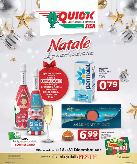 Volantino Quick Sisa | Natale la gioia della festa piu bella | 2025-12-18T00:00:00.000Z - 2025-12-31T00:00:00.000Z
