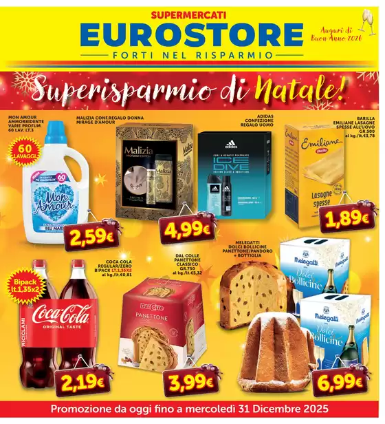Volantino Supermercati Eurostore | Superisparmio di Natale! | 2025-12-17T00:00:00.000Z - 2025-12-31T00:00:00.000Z