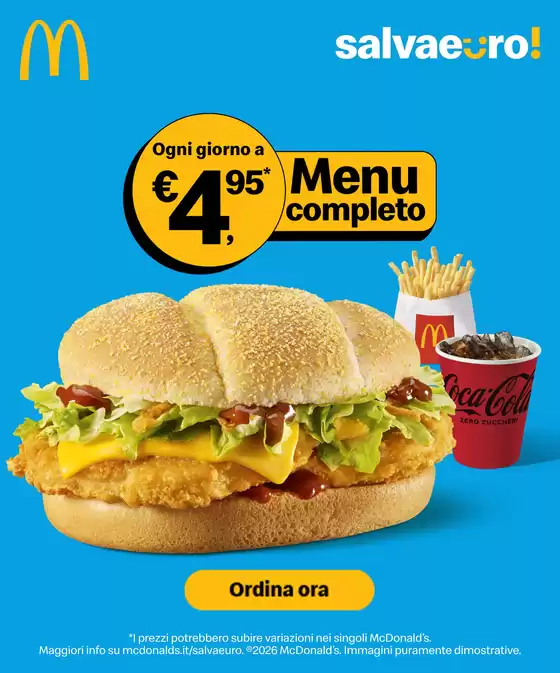 Volantino McDonald's a Portogruaro | Double Chicken BBQ® Menu | 2026-01-01T00:00:00.000Z - 2026-01-28T00:00:00.000Z