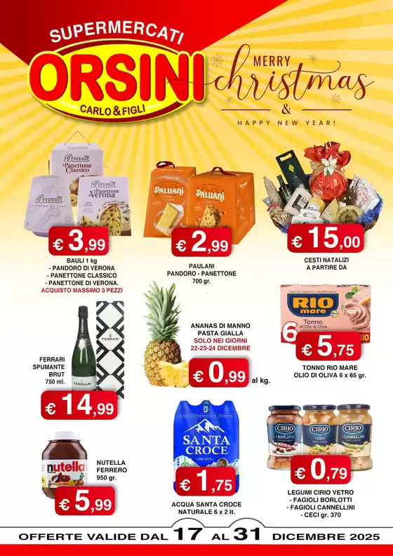 Volantino Orsini Market | Offerte valide dal 17 al 31 dicembre | 2025-12-17T00:00:00.000Z - 2025-12-31T00:00:00.000Z