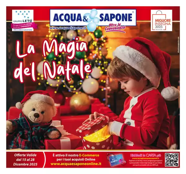 Volantino Acqua & Sapone | La magia del Natale | 2025-12-15T00:00:00.000Z - 2025-12-28T00:00:00.000Z