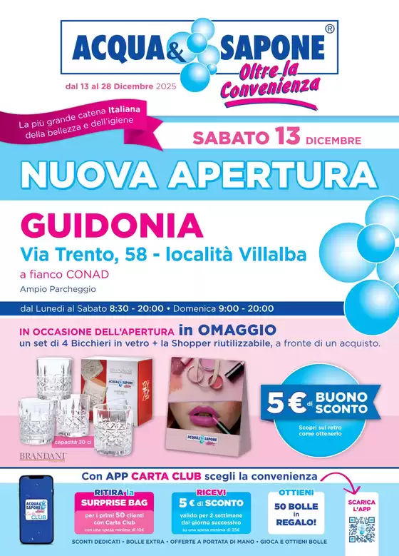 Volantino Acqua & Sapone a Verona | Nuova apertura | 2025-12-13T00:00:00.000Z - 2025-12-28T00:00:00.000Z