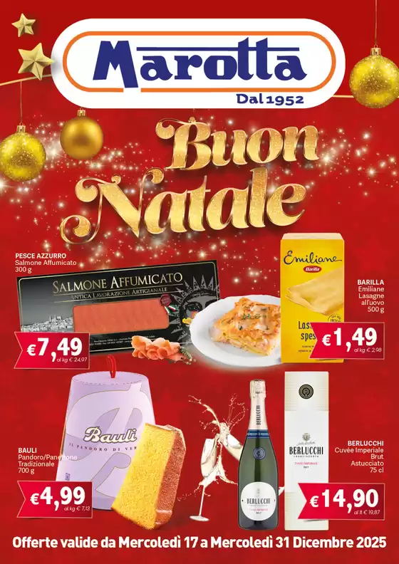 Volantino Marotta a Olbia | Buon Natale | 2025-12-17T00:00:00.000Z - 2025-12-31T00:00:00.000Z