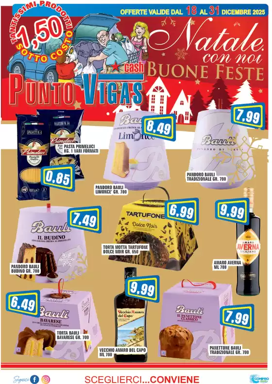 Volantino Punto Vigas | Natale con noi | 2025-12-18T00:00:00.000Z - 2025-12-31T00:00:00.000Z