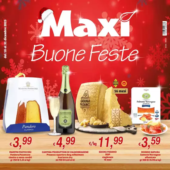 Volantino Maxì a Basicò | Buone Feste | 2025-12-18T00:00:00.000Z - 2025-12-31T00:00:00.000Z