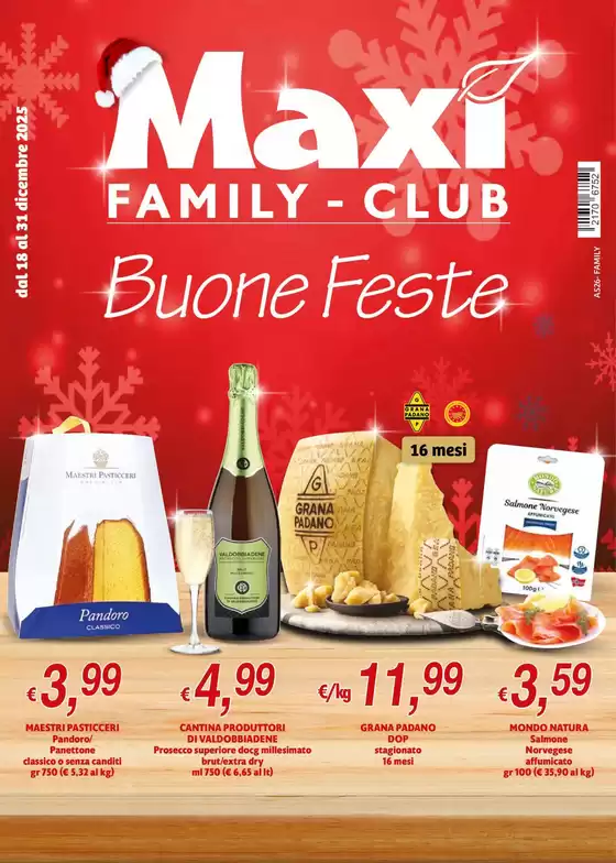 Volantino Maxì Family a Basicò | Buone Feste | 2025-12-18T00:00:00.000Z - 2025-12-31T00:00:00.000Z