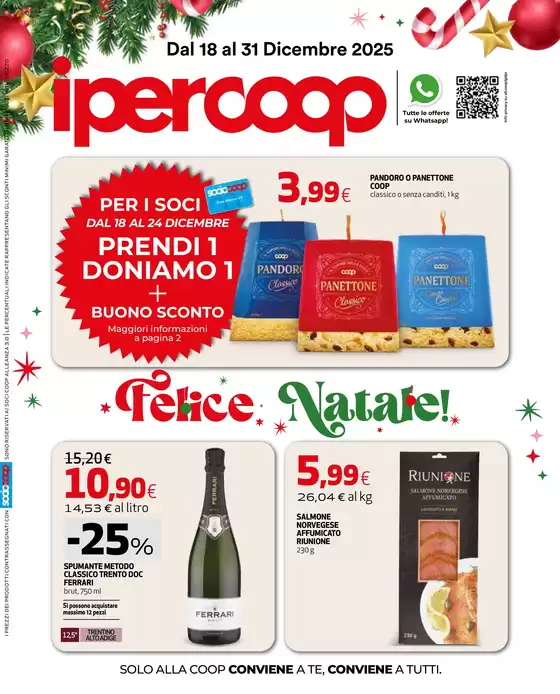 Volantino Ipercoop a Pontecorvo | Buone feste | 2025-12-18T00:00:00.000Z - 2025-12-31T00:00:00.000Z