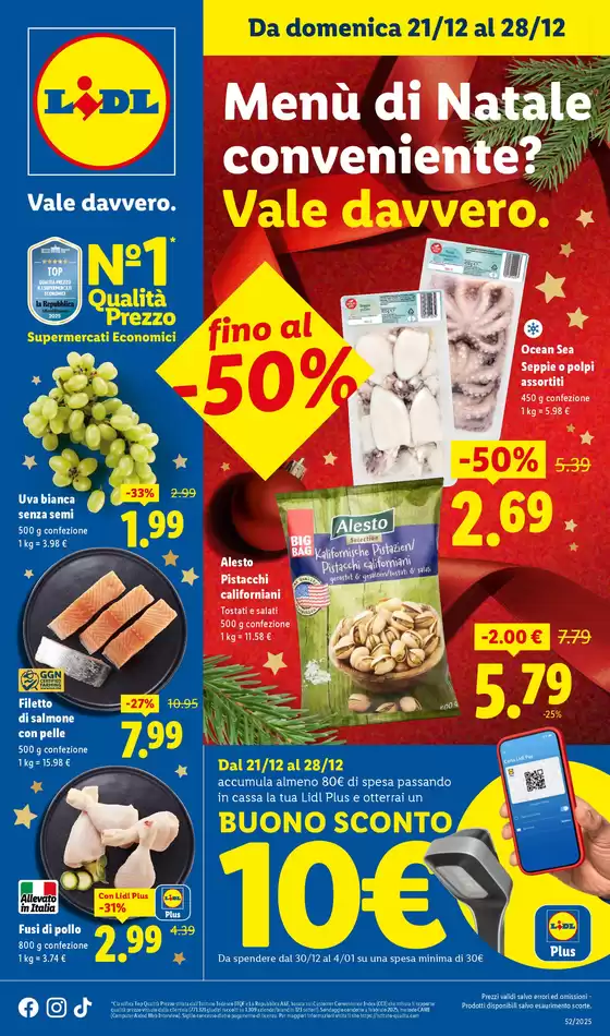 Volantino Lidl a Coccaglio | Menù di Natale conveniente? Vale davvero. | 2025-12-21T00:00:00.000Z - 2025-12-28T00:00:00.000Z