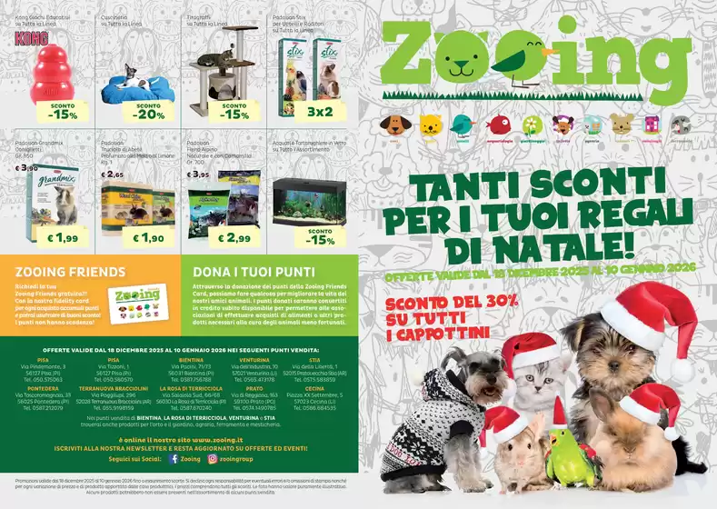 Volantino Zooing | Pieghevole zooing offerte | 2025-12-18T00:00:00.000Z - 2026-01-10T00:00:00.000Z